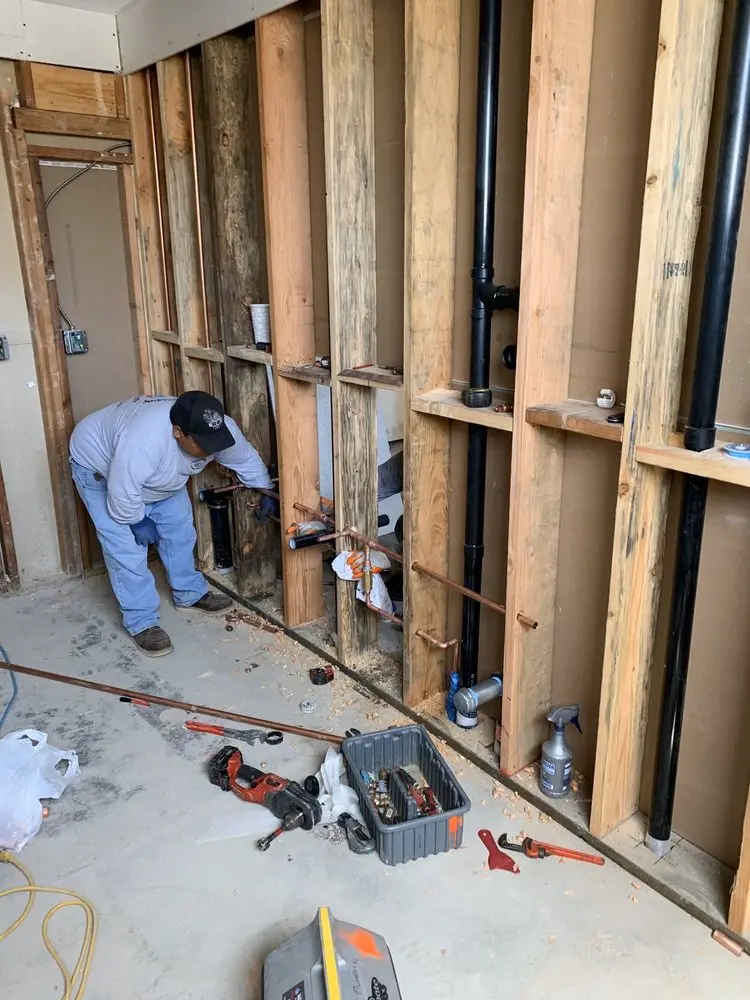 Commercial rough-in plumbing for Gas Line Repair in Logan